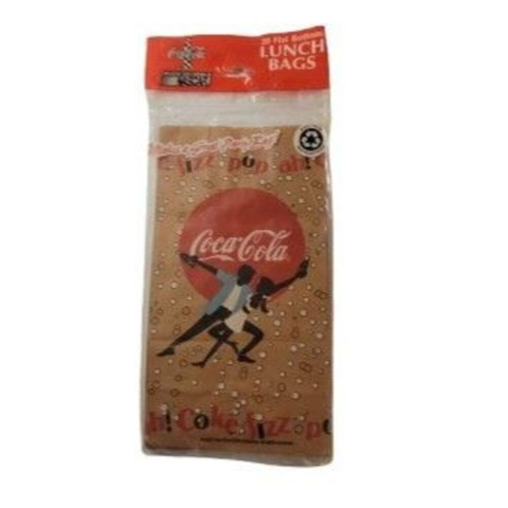 Vintage 2001 Coca‑Cola Fizz Pop Brown Paper Lunch Bags – Open Pack (8 of 20)